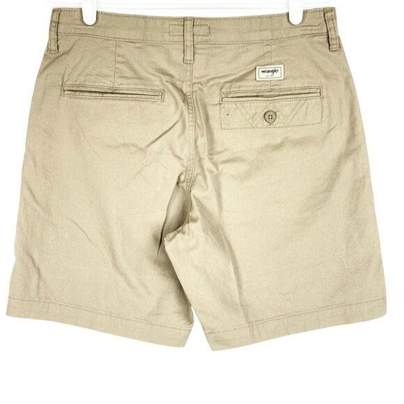 Wrangler Men's Regular Fit Medium Stretch Khaki Shorts Size 30 Inseam 7" NWT - Picture 2 of 12